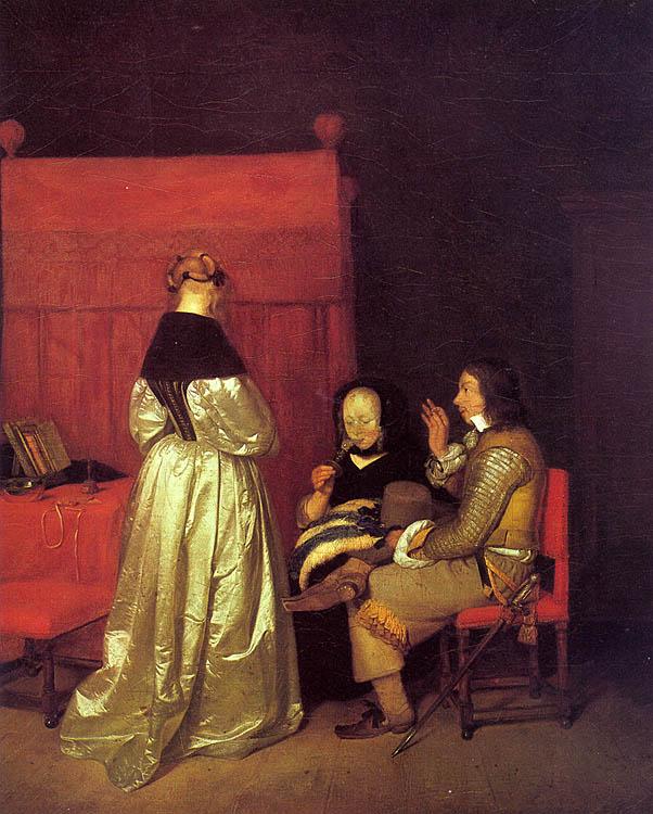 Gerard Ter Borch Paternal Advice oil painting image